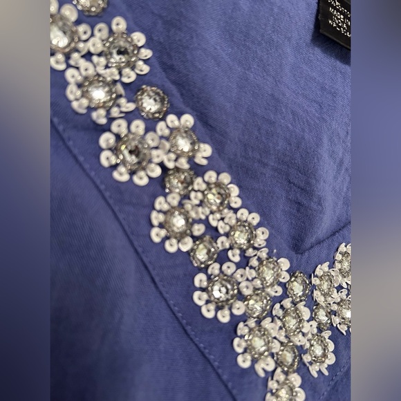 Style & Co Embellished V-Neck Tunic Top Women’s Size Large - Picture 8 of 8